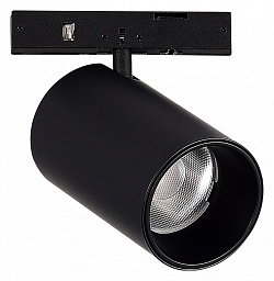 ST671.436.05 ST-Luce Super5 спот для трека с коротким цилиндрическим корпусом черного цвета для магнитного трека 48V