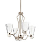Kayva20.25" LED 9 Light Chandelier Polished Nickel люстра 44353PNLED Kichler — фото 1