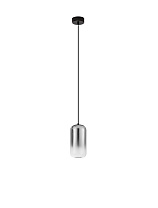 Gradient Smokey Gray Glass Matt Black Metal LED 3Watt 220-240Volt 180 Lm IP20 3000K D:10 H:150 cm