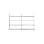 8367 Shelf Library Frama Настенная полка двойная стальная 108.4x80 — фото 1