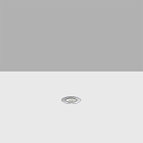 Light Up Floor-recessed Orbit luminaire D=23mm - Flush-mounted stainless steel frame - Warm White LED - Diffuser optic 1W 7.2lm - 3000K