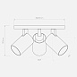 Спот Astro Lighting Ascoli Triple Round матовый никель — фото 3