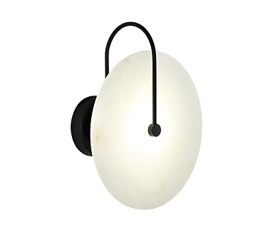 Настенный светильник Kink Light Мелисса черный/белый 08437,19