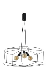 PR590107 Market Set Wayne подвесной светильник с геометрическим каркасом и лампой на подвесе