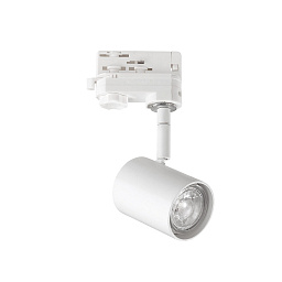 229706 Ideal lux Track трековый спот белого цвета цилиндрической формы с поворотным корпусом для трехфазной трековой системы Eutrac 3Phase