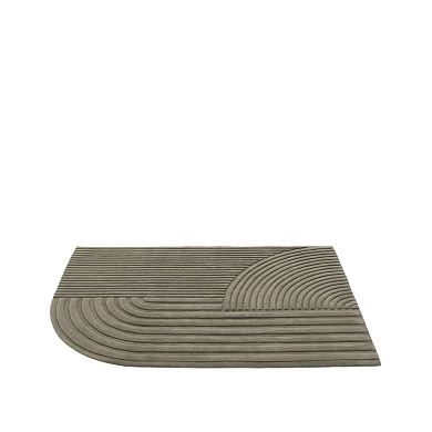 Muuto Relevo Шерстяной ковер 170x240 см, серо-коричневый RLVRUG240A06