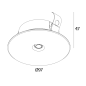 ST - DALI PRESENCE AND DAYLIGHT SENSOR B черный Delta Light LT