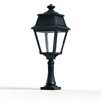 Avenue 2 N° 6; Clear glass Built-in LED 2700°K warm white 13W; Green Patina