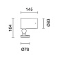 Q698 Palco InOut iGuzzini Spotlight with base - Warm White Led - Class III - Spot optic — фото 1