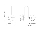 BOWEE W1 RIGHT BEIGE; BOWEE W1 RIGHT CLEAR TURQUOISE LED 8W 560lm 2700K CRI≥90 230V G 3,5; BOWEE W1 RIGHT BLACK