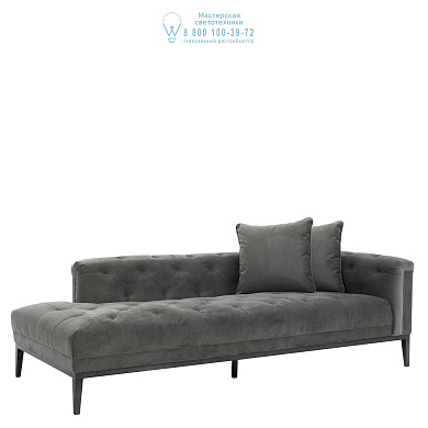 111398 Lounge Sofa Cesare left granite grey Eichholtz