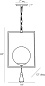 DB49004 Trapeze Pendant Arteriors подвесной светильник