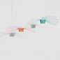 L0020113 VERTIGO Petite Friture Большой подвесной светильник в виде лепестков коралловый лимитированный — фото 3