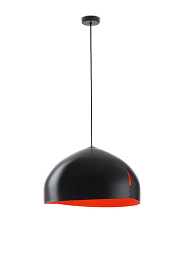 F25A03 Black/Red Fabbian Oru подвесной светильник черный с красным внутренним покрытием