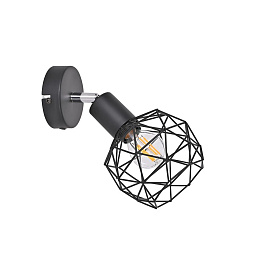 A6141AP-1BK Arte Lamp SOSPIRO настенное бра с металлическим каркасом и сетчатым плафоном