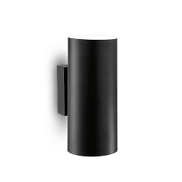 095998 Ideal lux Hot настенный светильник цилиндрической формы с направленным вверх-вниз светом в черном корпусе
