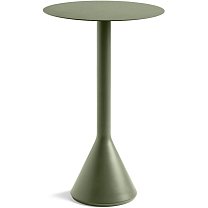 Palissade Cone Table Ø60×H105 см, сталь, порошковая окраска, оливковый / основание бетон