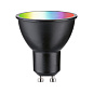 29148 Paulmann LED Reflector 350 лм 4,8 Вт RGBW+ с регулировкой яркости, черный матовый — фото 1
