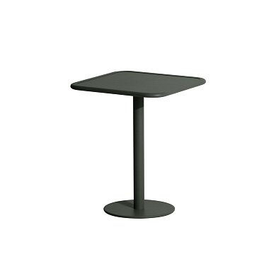 M0742618 WEEK-END Petite Friture Круглый стол кафе садовый металлический зеленый