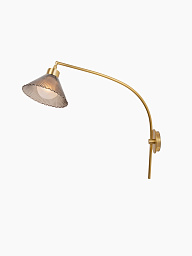 Настенный светильник Heathfield Daisy WL-DAIS-SBRS-SMOK-TSK-STD