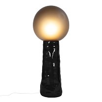 Kokeshi High, дымчато-серое матированное стекло, чёрное основание