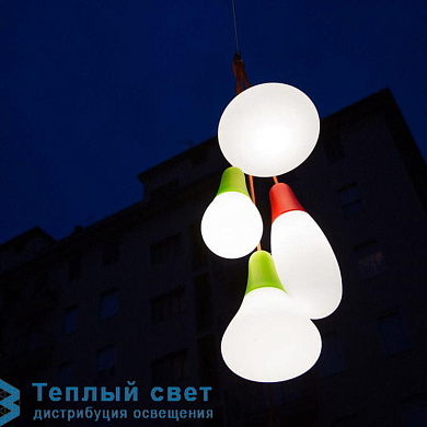 CIULIFRULI уличный подвесной светильник Martinelli Luce 30862/BI+30858/RO