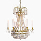 6 Arm Empire Crystal Chandelier люстра Gustavian 305504201