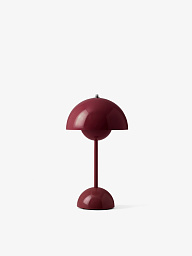 Переносная настольная лампа &Tradition Flowerpot VP9, тёмно-сливовый