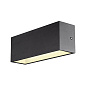 1005155 SLV SITRA L WL UP/DOWN ANTHRACITE настенный фасадный светильник — фото 1