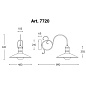 7720 GHERLA Aldo Bernardi настенный накладной светильник