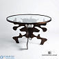Ink Blot Dining Table-Bronze-48 Global Views стол