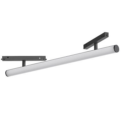 магнитный трековый светильник белый продолговатый на рейку для системы ORIENT 48V