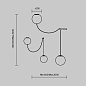 MOD427PL-L20B3K1 Maytoni Twins Подвесной светильник 20W 1400лм Черный — фото 3