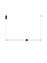 Triac Dimmable Sandy Black Aluminium & Acrylic Black Artificial Ceramic LED 15 Watt 220-240 Volt 1109Lm IP20 3000K L:110 W:8 H:170 cm