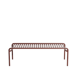 M0742224 La Petite Friture WEEK-END Прямоугольный кофейный стол садовый металлический бордовый