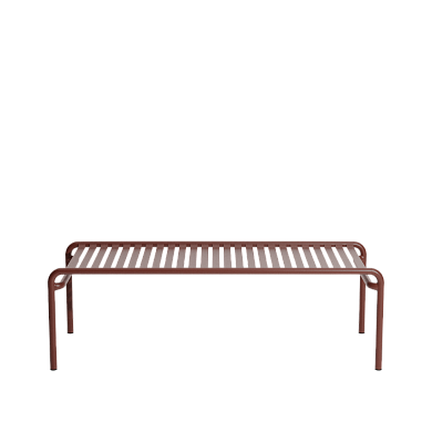 M0742224 WEEK-END Petite Friture Прямоугольный кофейный стол садовый металлический бордовый