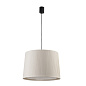 64315-44 SAMBA BLACK PENDANT LAMP E27ø500*350 BEIGE LAMPSHA подвесной светильник Faro barcelona — фото 3