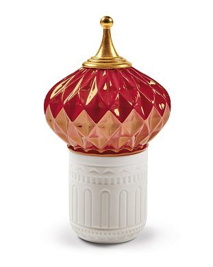 Ароматическая свеча в фарфоровой башенке Purple Spire Lladro 01040169
