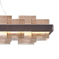 Kolarz Rettangolo 6040.80160/Fm люстра brunito brushed fumé длина 155cm мин. высота 29cm макс. высота 262cm 1 лампа led — фото 2