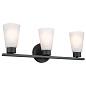 Stamos 20" 3 Light Vanity Light Black настенный светильник 55121BK Kichler — фото 6