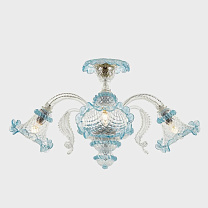 Atena Ceiling Lamp Голубой / 3 / Хром