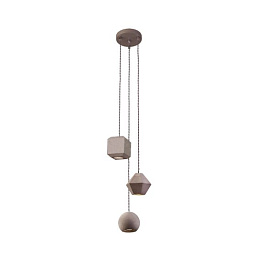 NW 9695 Nowodvorski Geometric подвесной светильник с геометричными элементами в сером цвете