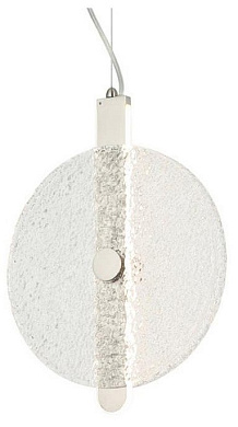 подвесной светильник цилиндрический никелированный