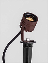 Corten Aluminium & Polycarbonate LED 3Watt DC 24V 135Lm IP65 2700K D:3.5 H:21 cm (16 cm spike)