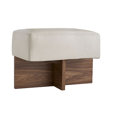 DB8004 Tuck Ottoman Ivory Leather Arteriors диван