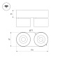 040462 Arlight Светильник SP-PLURIO-SURFACE-RS179x78-18W Day4000 (BK-BRS, 36 deg, 230V) — фото 1