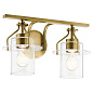 Everett 16" 2 Light Vanity Light Natural Brass настенный светильник 55078NBR Kichler — фото 7