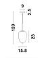 9624066 LATO Novaluce светильник LED E14 1x5Вт 230В IP20