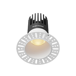 DL122-15W-2.7K-TRS-W Maytoni Dip встраиваемый потолочный светильник с белой рамкой и теплым светом