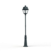 Avenue 2 N° 9; Clear glass Built-in LED 2700°K warm white 13W; Green Patina